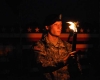 US Army Torchlight Tattoo Procession at Fort Jackson
