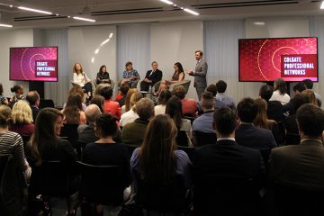 Alumni in the media discuss the future of journalism at a recent panel discussion in NYC.