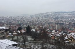 A landscape view of Sarajevo taken by a student participant in the Colgate SRS group.