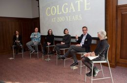 A panel of alumni, parents, and faculty explore how a Colgate liberal arts education can lead to success in a variety of creative pursuits. Gerard Gaskin / Colgate University