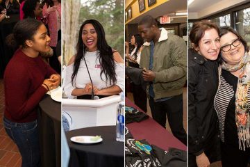 Members of the Colgate community attend the ALANA Turns 30 Rededication Ceremony, April 24, 2019. (Photos by Gerard Gaskin)